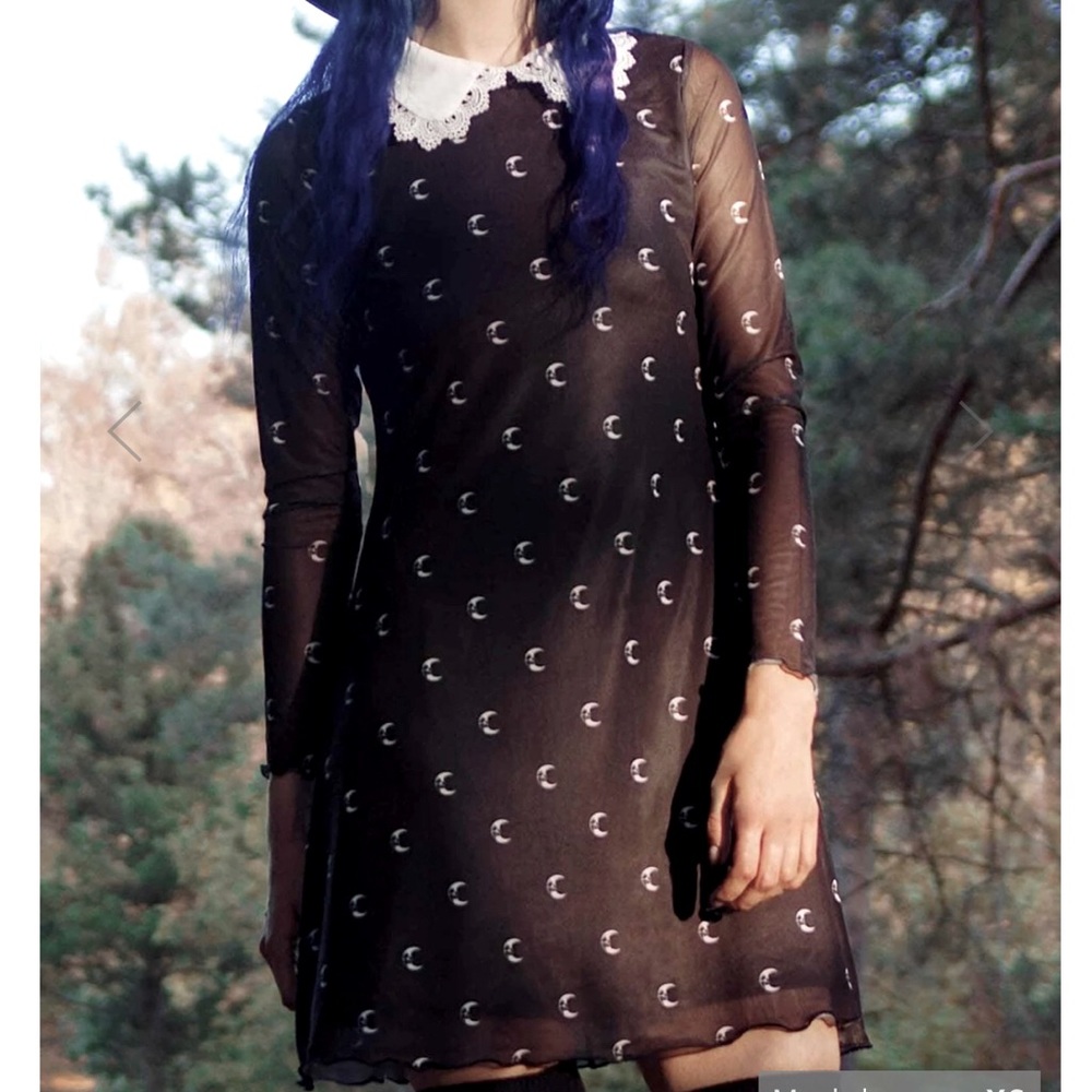 KILLSTAR Misty Collar Moon Tunic Dress XL